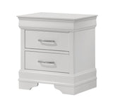 Amalia White Upholstered Panel Bedroom Set by Crown Mark at Eve Furniture