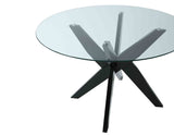 Amalie Black/Gray Round Dining Room Set by Steve Silver at Eve Furniture