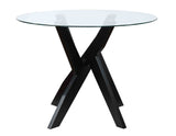 Amalie Black/Gray Round Dining Room Set by Steve Silver at Eve Furniture