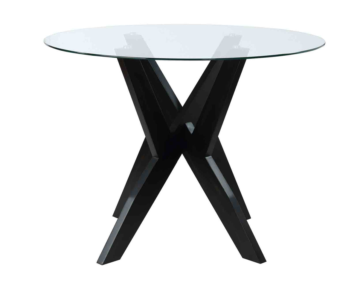 Amalie Black/Gray Round Dining Room Set by Steve Silver at Eve Furniture