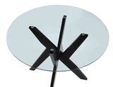 Amalie Black/Gray Round Dining Room Set by Steve Silver at Eve Furniture