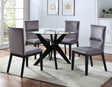 Amalie Black/Gray Round Dining Room Set by Steve Silver at Eve Furniture