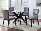 Amalie Black/Gray Round Dining Room Set by Steve Silver at Eve Furniture