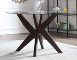 Amalie Walnut/Gray Round Dining Room Set by Steve Silver at Eve Furniture