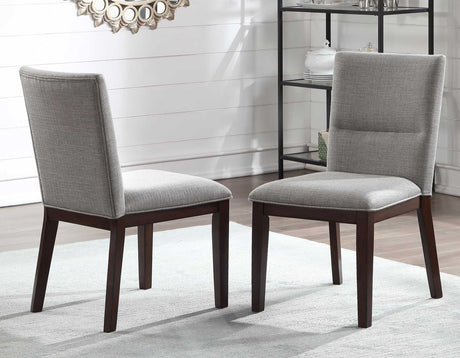 Amalie Walnut/Gray Round Dining Room Set by Steve Silver at Eve Furniture
