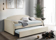 Amanda Beige Daybed with Trundle by Happy Homes at Eve Furniture