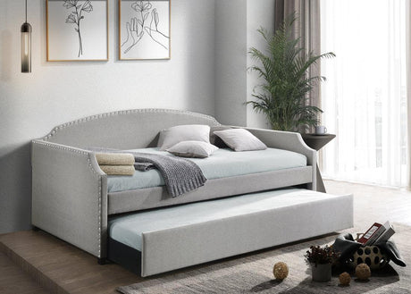 Amanda Gray Daybed with Trundle by Happy Homes at Eve Furniture