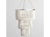 Amanda White Beaded Chandelier by Classic Home at Eve Furniture