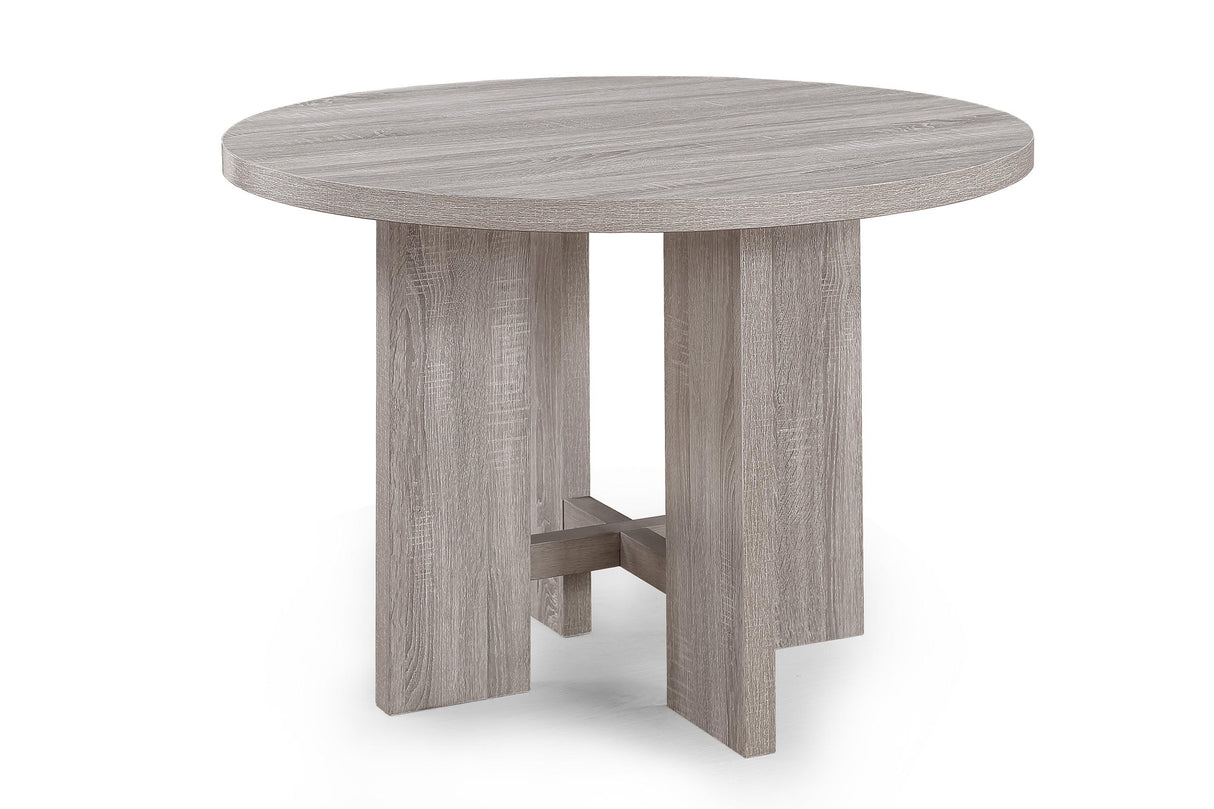 Amara Driftwood 5-Piece Round Dining Set by Crown Mark at Eve Furniture