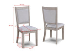 Amara Driftwood 5-Piece Round Dining Set by Crown Mark at Eve Furniture