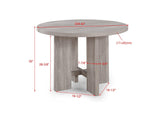 Amara Driftwood 5-Piece Round Dining Set by Crown Mark at Eve Furniture
