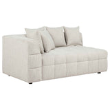 Amara Ivory 2-Piece Upholstered Sectional Sofa by Coaster at Eve Furniture