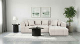 Amara Ivory 2-Piece Upholstered Sectional Sofa by Coaster at Eve Furniture