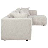 Amara Ivory 3-Piece Upholstered Sectional Sofa by Coaster at Eve Furniture