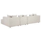 Amara Ivory 4-Piece Upholstered Sectional Sofa by Coaster at Eve Furniture