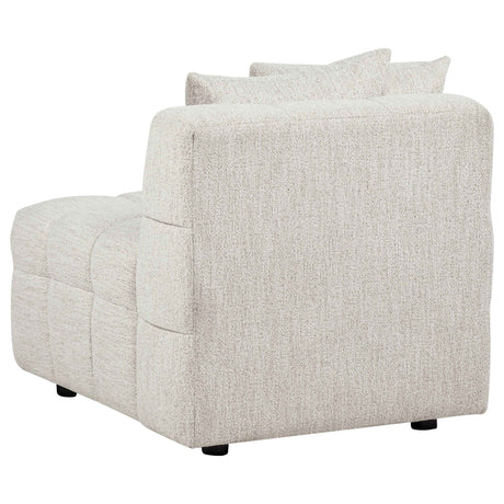 Amara Ivory Upholstered Armless Chair by Coaster at Eve Furniture