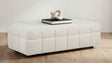 Amara Ivory Upholstered Ottoman by Coaster at Eve Furniture