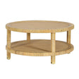 Amara Natural Rattan Coffee Table by TOV Furniture at Eve Furniture