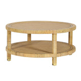 Amara Natural Rattan Coffee Table by TOV Furniture at Eve Furniture