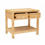 Amara Natural Rattan Nightstand by TOV Furniture at Eve Furniture