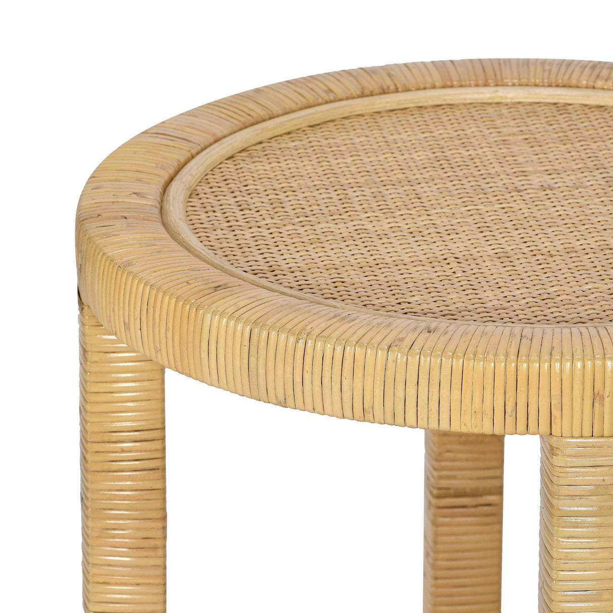 Amara Natural Rattan Side Table by TOV Furniture at Eve Furniture