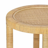 Amara Natural Rattan Side Table by TOV Furniture at Eve Furniture