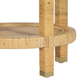 Amara Natural Rattan Side Table by TOV Furniture at Eve Furniture