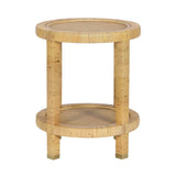 Amara Natural Rattan Side Table by TOV Furniture at Eve Furniture