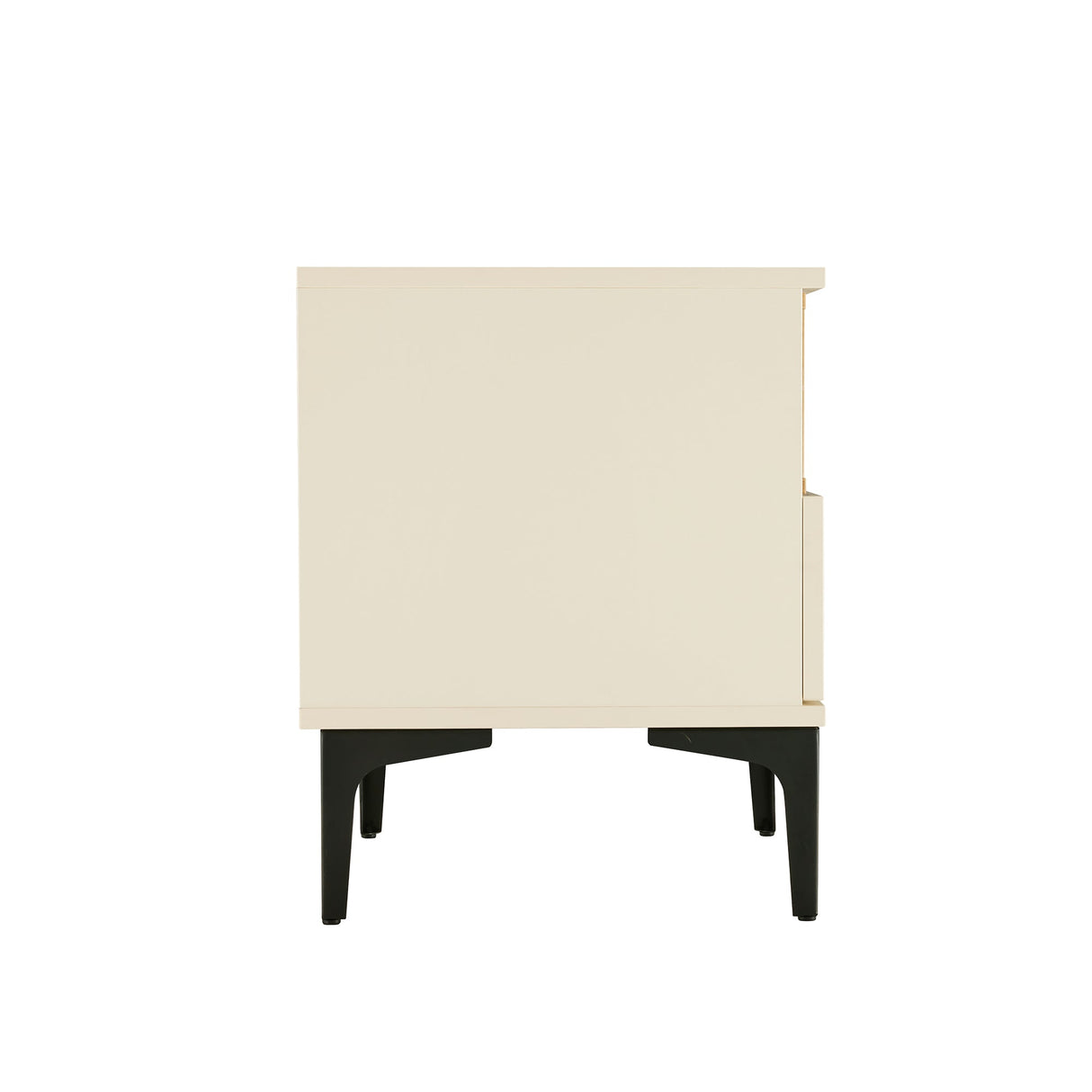 Amara Nightstand in Cream and Natural Oak by Manhattan Comfort at Eve Furniture