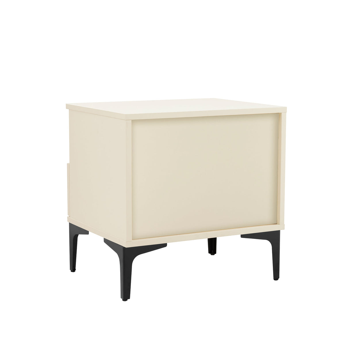 Amara Nightstand in Cream and Natural Oak by Manhattan Comfort at Eve Furniture