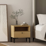 Amara Nightstand in Natural Oak by Manhattan Comfort at Eve Furniture