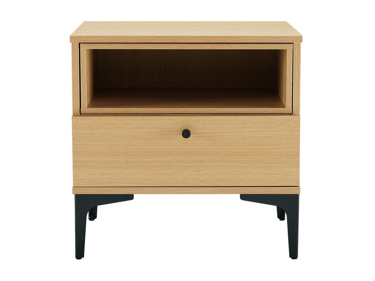 Amara Nightstand in Natural Oak by Manhattan Comfort at Eve Furniture