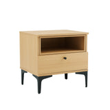 Amara Nightstand in Natural Oak (set of 2) by Manhattan Comfort at Eve Furniture