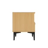 Amara Nightstand in Natural Oak (set of 2) by Manhattan Comfort at Eve Furniture