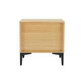 Amara Nightstand in Natural Oak (set of 2) by Manhattan Comfort at Eve Furniture