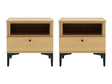 Amara Nightstand in Natural Oak (set of 2) by Manhattan Comfort at Eve Furniture