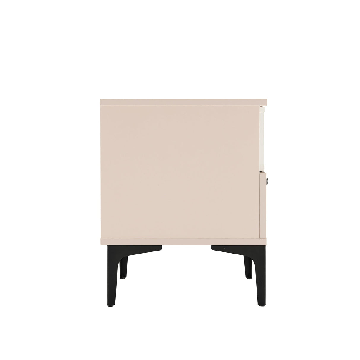 Amara Nightstand in Pale Rose and White by Manhattan Comfort at Eve Furniture