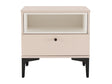 Amara Nightstand in Pale Rose and White by Manhattan Comfort at Eve Furniture