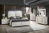 Amara White Panel Bedroom Set by New Era Innovations at Eve Furniture