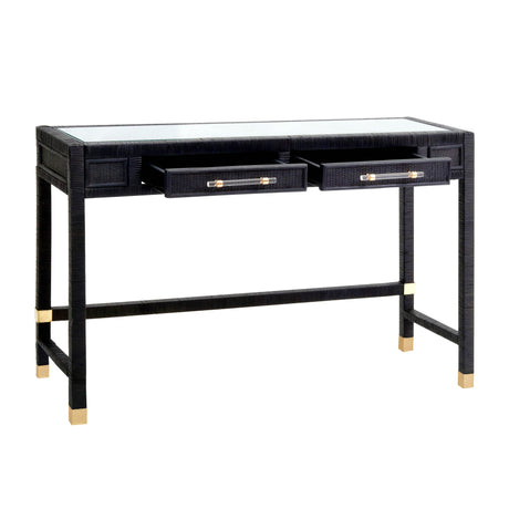 Amara Woven Rattan Desk by TOV Furniture at Eve Furniture