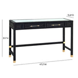 Amara Woven Rattan Desk by TOV Furniture at Eve Furniture
