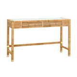 Amara Woven Rattan Desk by TOV Furniture at Eve Furniture