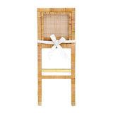 Amara Woven Rattan Performance Fabric Stool by TOV Furniture at Eve Furniture