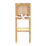 Amara Woven Rattan Performance Fabric Stool by TOV Furniture at Eve Furniture