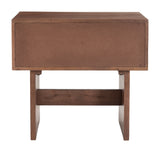 Amaria Natural & Walnut Nightstand by Zuomod at Eve Furniture