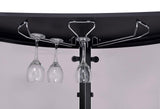 Amarillo Black/Chrome 2-Tier Bar Unit by Coaster at Eve Furniture