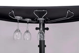 Amarillo Black/Chrome 2-Tier Bar Unit by Coaster at Eve Furniture