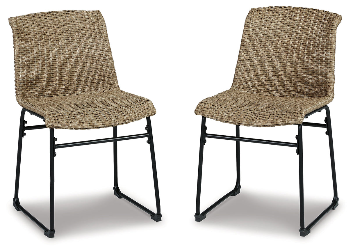 Amaris Brown/Black Outdoor Dining Chair