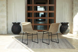 Amaris Brown/Black Outdoor Dining Chair by Ashley at Eve Furniture