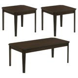 Amaro Dark Brown 3-Piece Occasional Set by Coaster at Eve Furniture